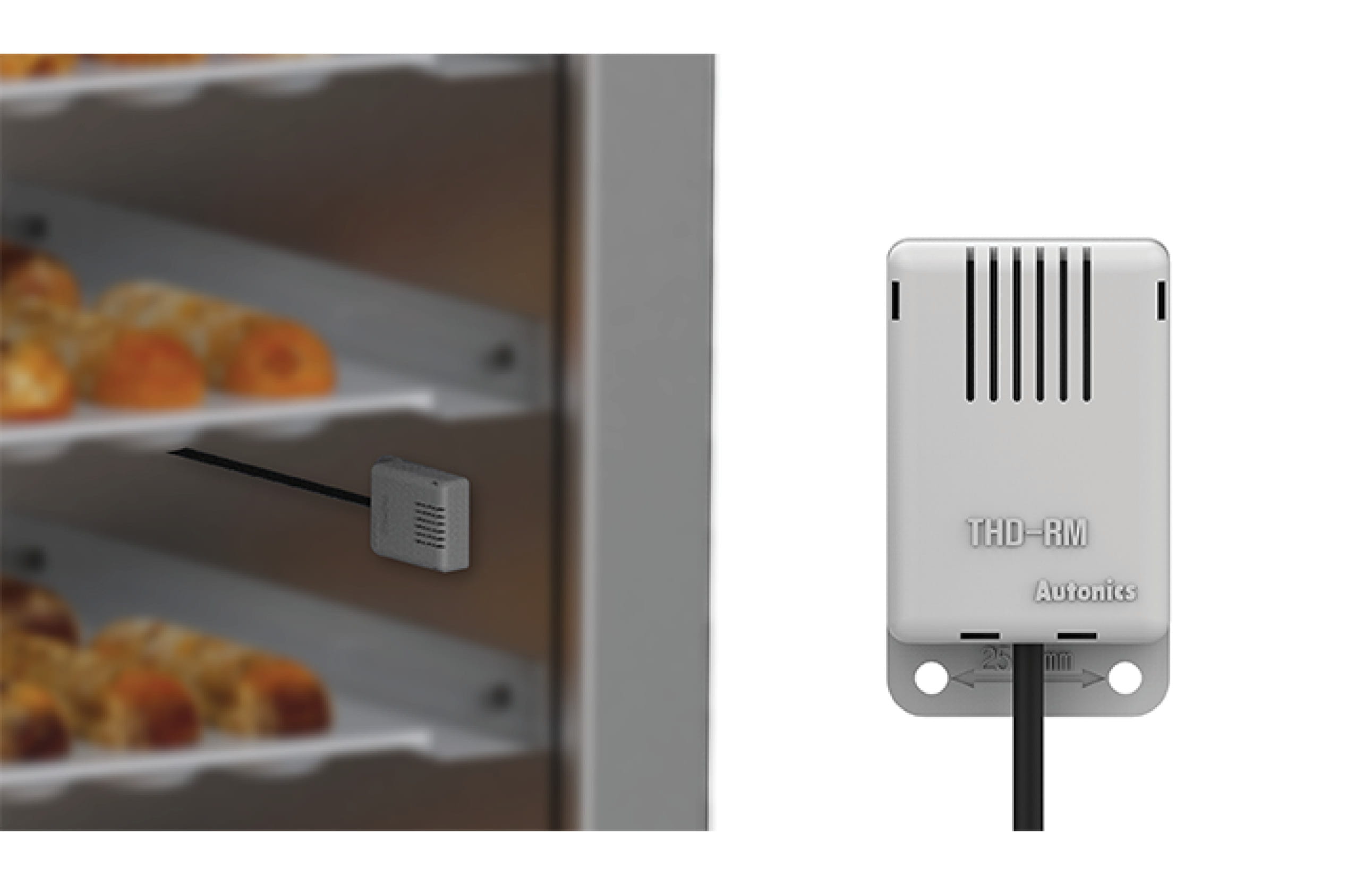 Autonics Teplotny a vlhkostny regulator TH4M