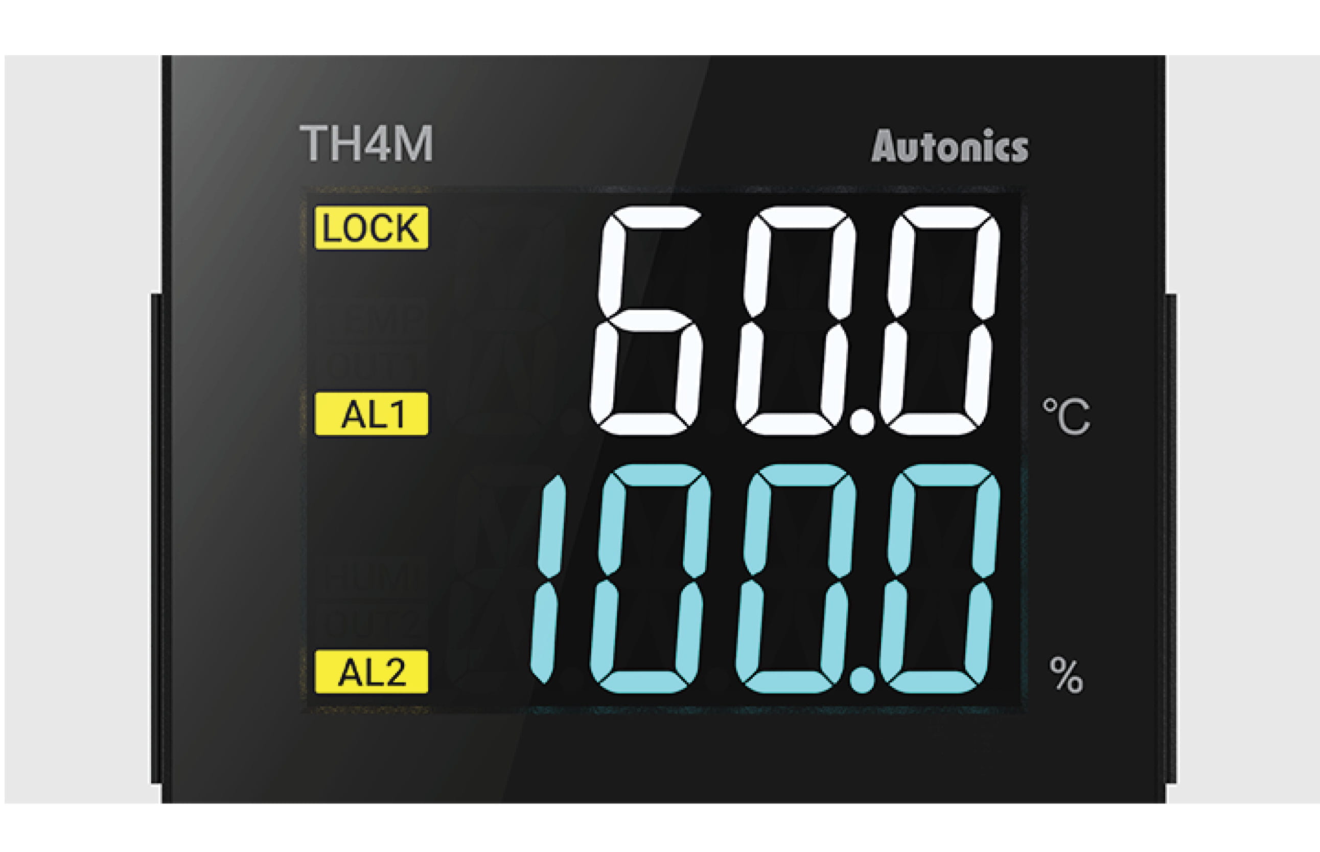Autonics Teplotny a vlhkostny regulator TH4M