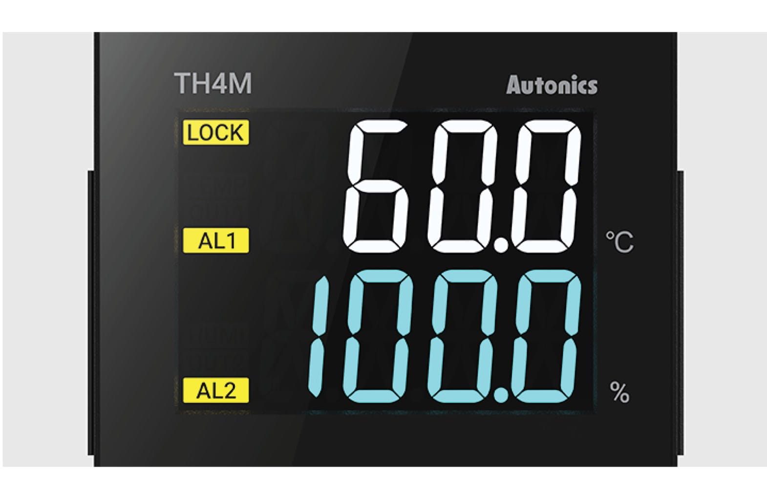 Autonics Teplotny a vlhkostny regulator TH4M