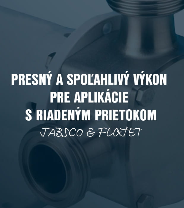 Xylem Jabsco Flojet aplikace s rizenym prutokem