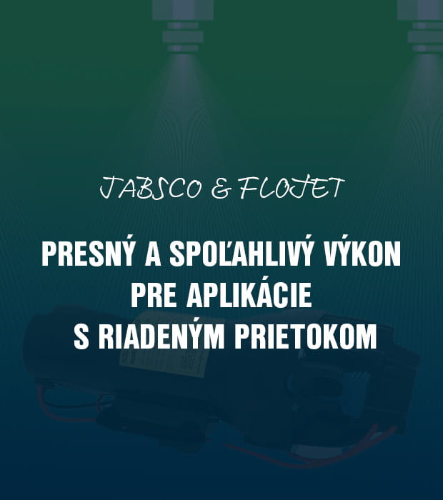 Xylem Jabsco Flojet aplikace s rizenym prutokem