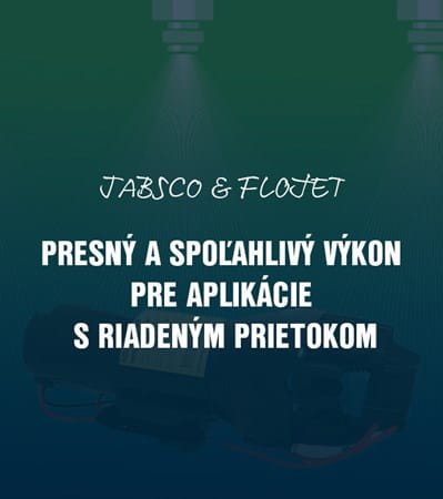 Xylem Jabsco Flojet aplikace s rizenym prutokem