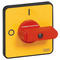 Gombík so znakom žltá / červená 48x48 mm "0-1" montáž na jeden otvor