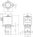 2/2 hose clamp valve-dimension drawing