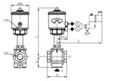 3/2 pilot operated valves air controlled 1/2"-2"-dimension drawing