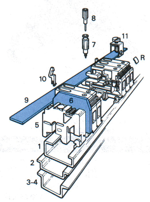 Assemblage of nought rail