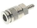 Bayonet coupling Multipresa, female with clack valve, hose nipple