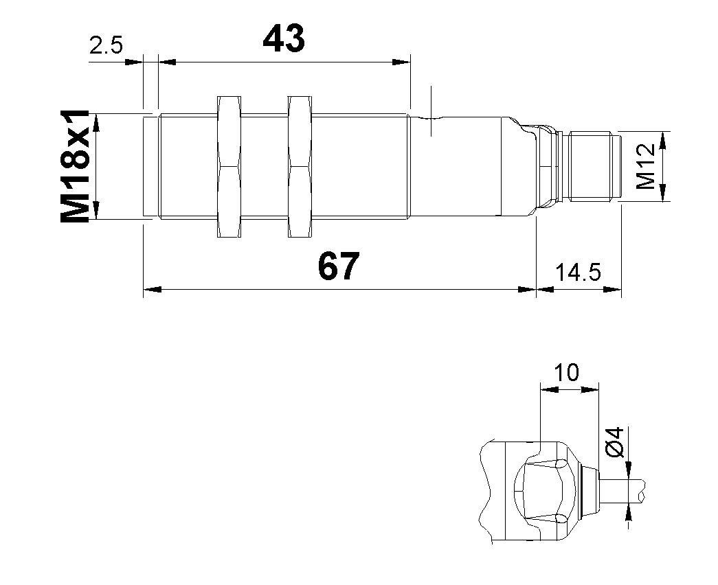 Dimension, metallic, direct, receiver
