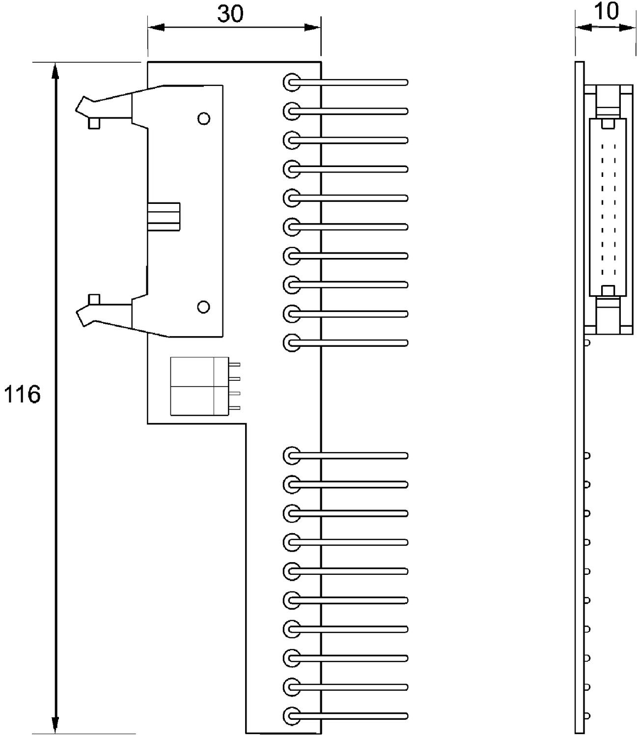 Dimension Adaptersystem Siemens simatic S7-300