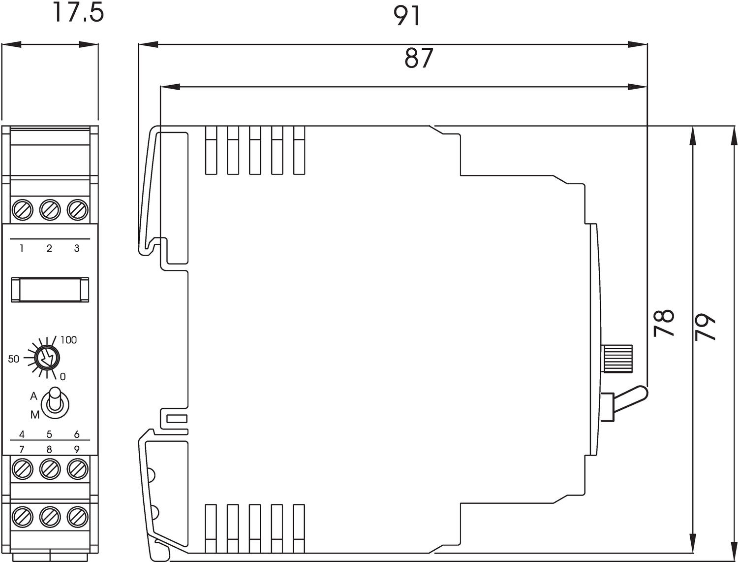 Dimension drawing of 750519