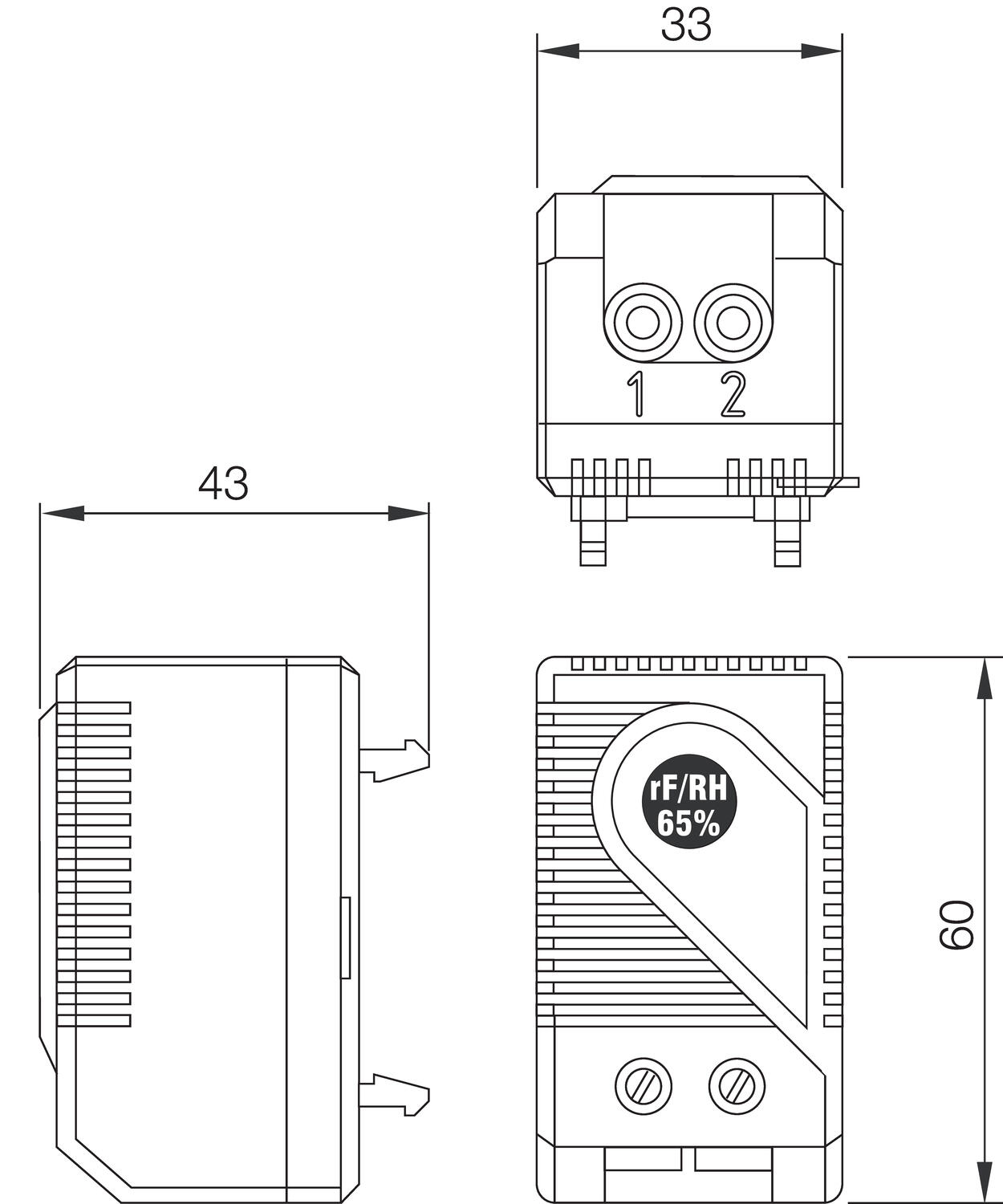 Dimension Mechanical Hygrostat KFR012