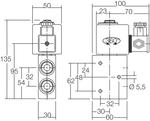 Dimension of magnetic valve 327