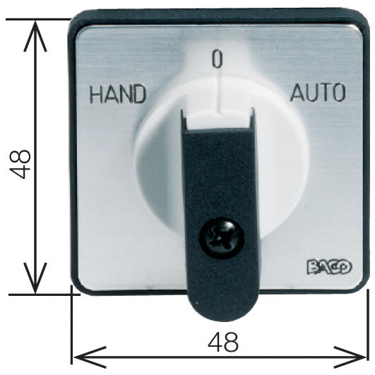 Dimensions of front for PR12 with single mount