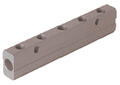 Distribution block, double-sided, aluminium