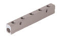 Distribution block, single-sided, aluminium
