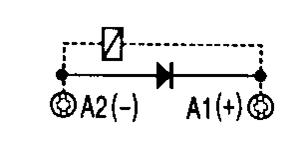 Moduly pripájané paralelne s cievkou. Použiteľné v päticiach S3MP alebo v S3MS. <br />Zhášacia dióda<br />M3P - DL/12...60 V DC <br />M3P - DH/12...250 V DC<br />