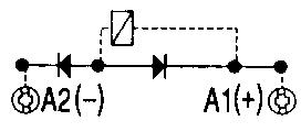 Drawing to module polarity suppressor+free wheeling diode