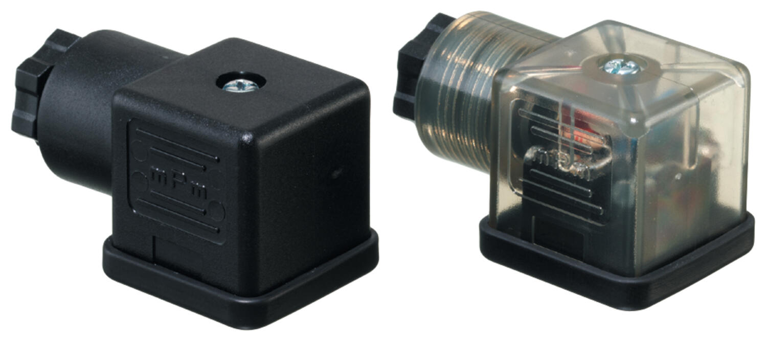 For coil sice 25 and 30 (DIN 43650/A)