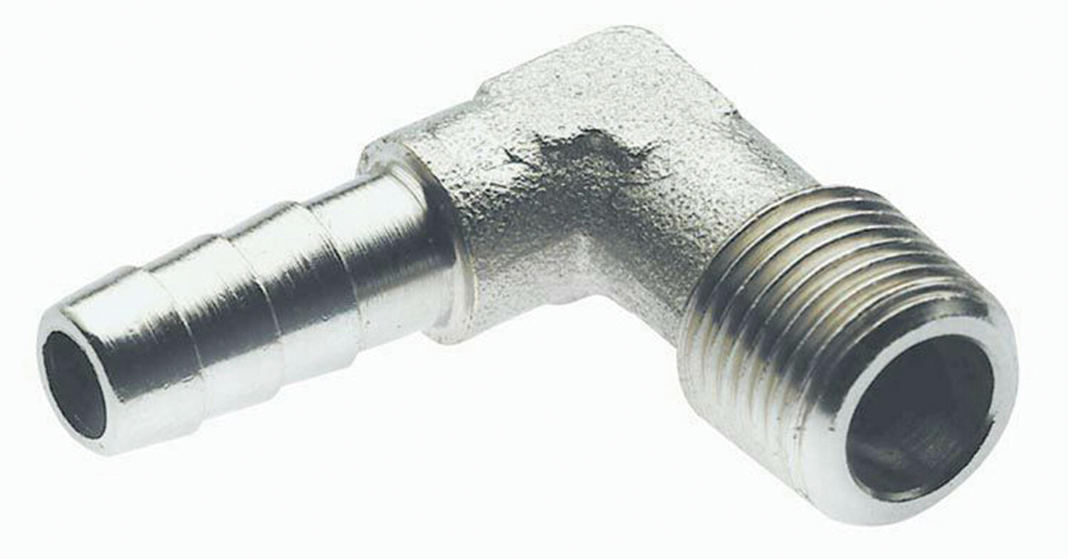 Hose nipple slanted, external conic tap