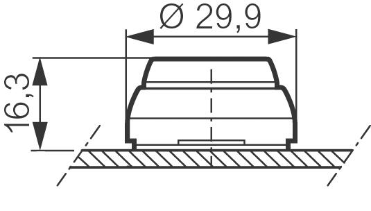 Illuminted snap fastener green