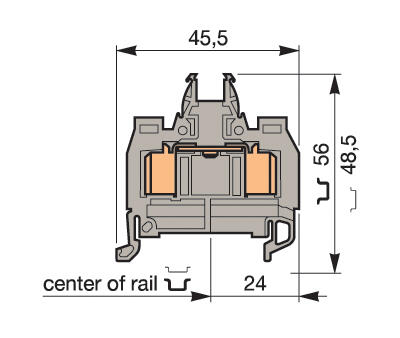 Illustration on ADO-ADO for standardblock, groundblock and DIN 3