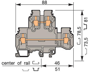 Illustration on double deck block