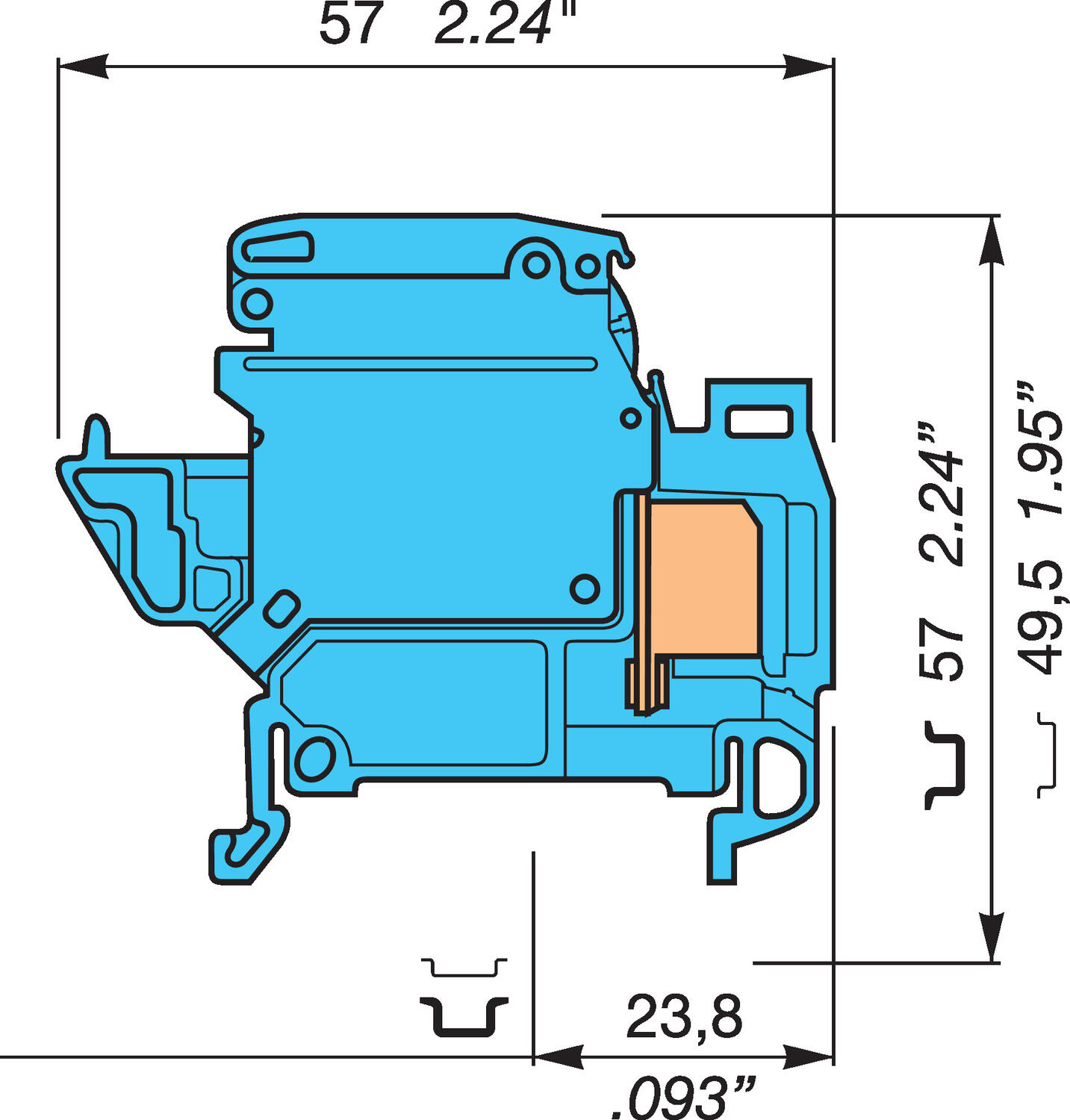 Illustration on heavy duty switch zeroblock