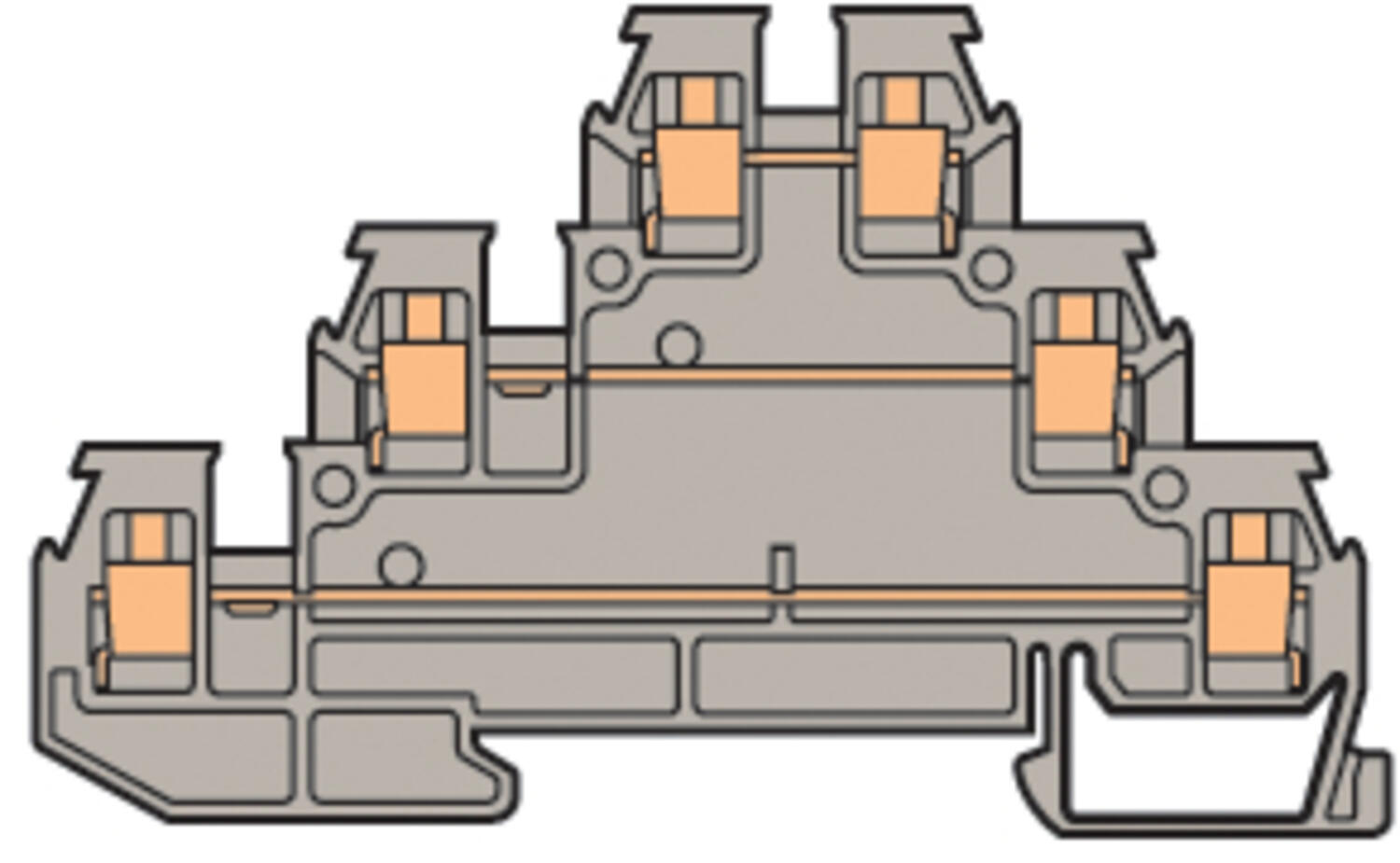 Illustration on three storeyed block