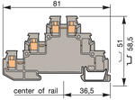 Illustration on three-storeyed block screw-screw