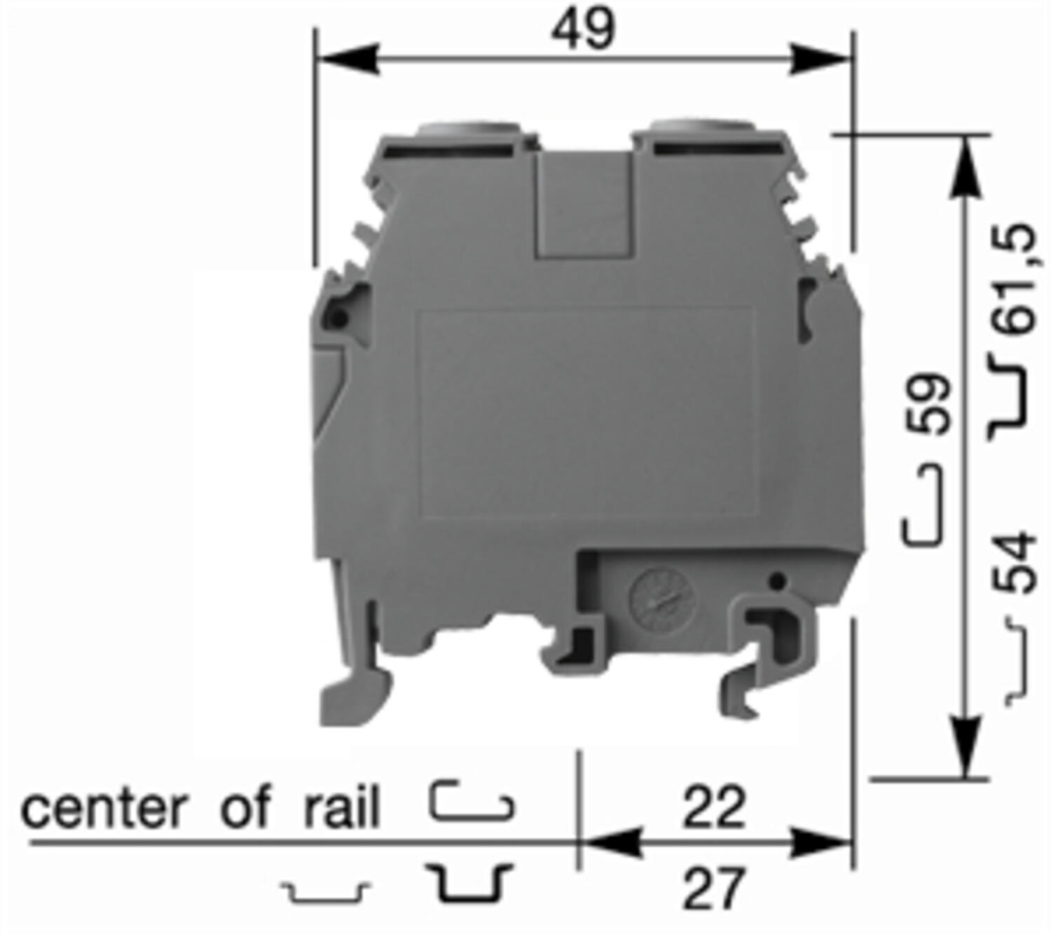 Illustration terminal blocks screw-screw