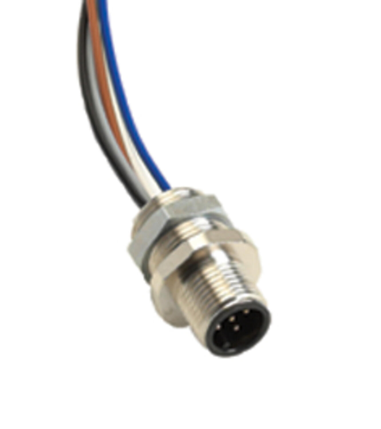 M12, panelcontact, male