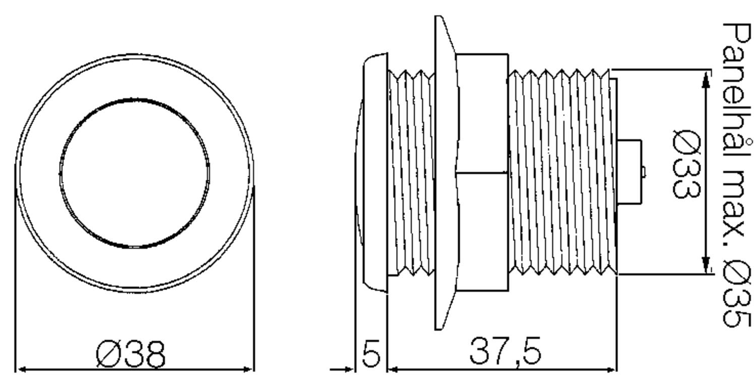 Push button fore airbreak circuit-breaker