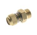 Silencer with flow-regulation, brass with sinter