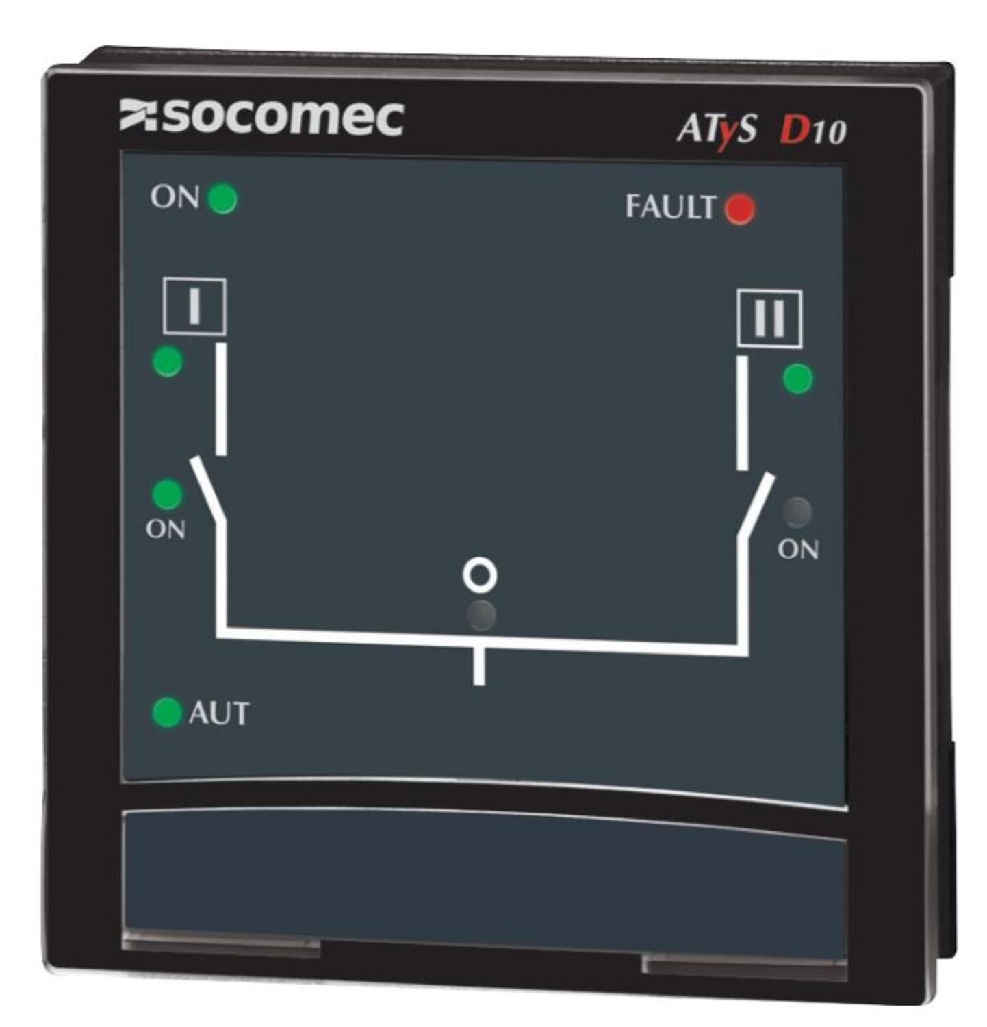 Socomec Dialkové rozhranie ATyS D10 urcené pre ATyS p M/ATyS p
Slúži na zobrazovanie dostupnosti zdroja a polohy prepínaca. 95992010