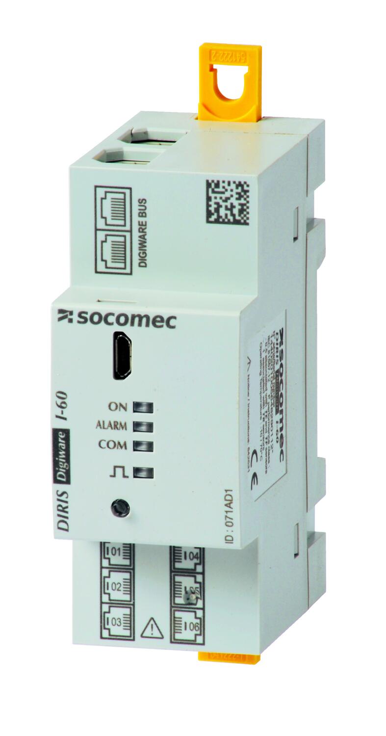 Socomec DIRIS Digiware I-60, meranie, 6 vstupov 48290112