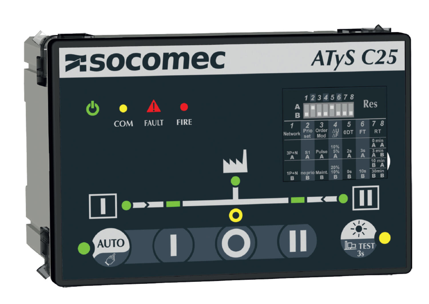Socomec Externá páka S00 SIRCO-M cierna  
Výstup: 1600025
