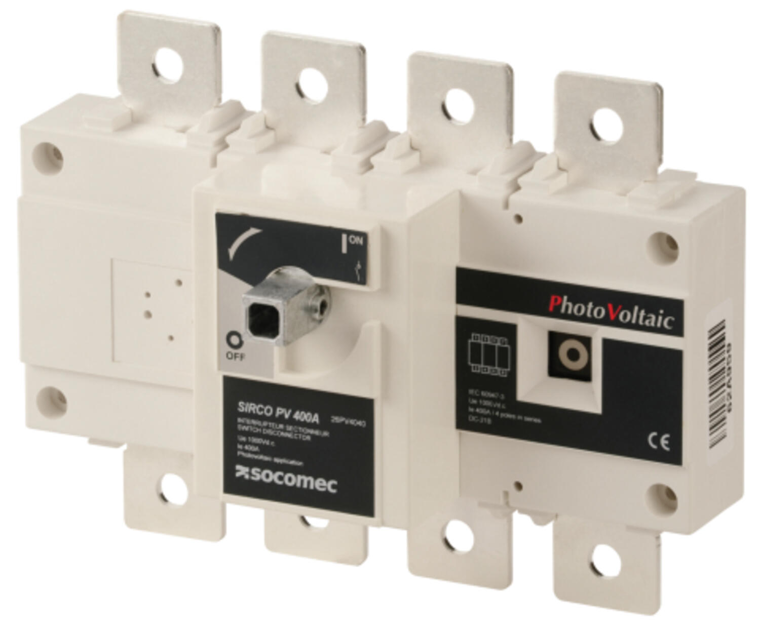 Socomec SIRCO PV 4P 400A  
Výstup: 26PV4040