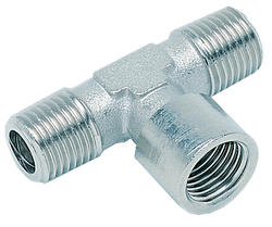 T-flue, 2x external conic, 1x internal tap