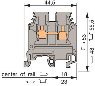 Terminal blocks screw-screw